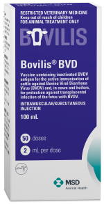 Bovilis BVD vaccine for cattle and foetus