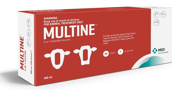 Multine Clostridial vaccine for sheep cattle